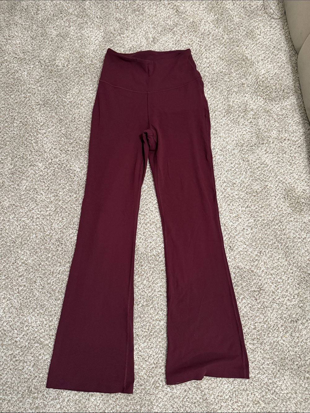 lululemon athletica Wine High-Waist Flare Yoga Pants